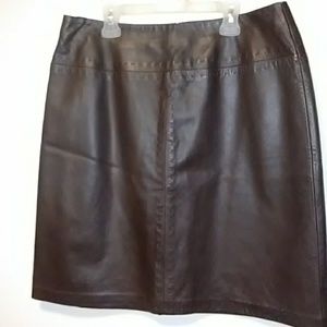 Leather skirt